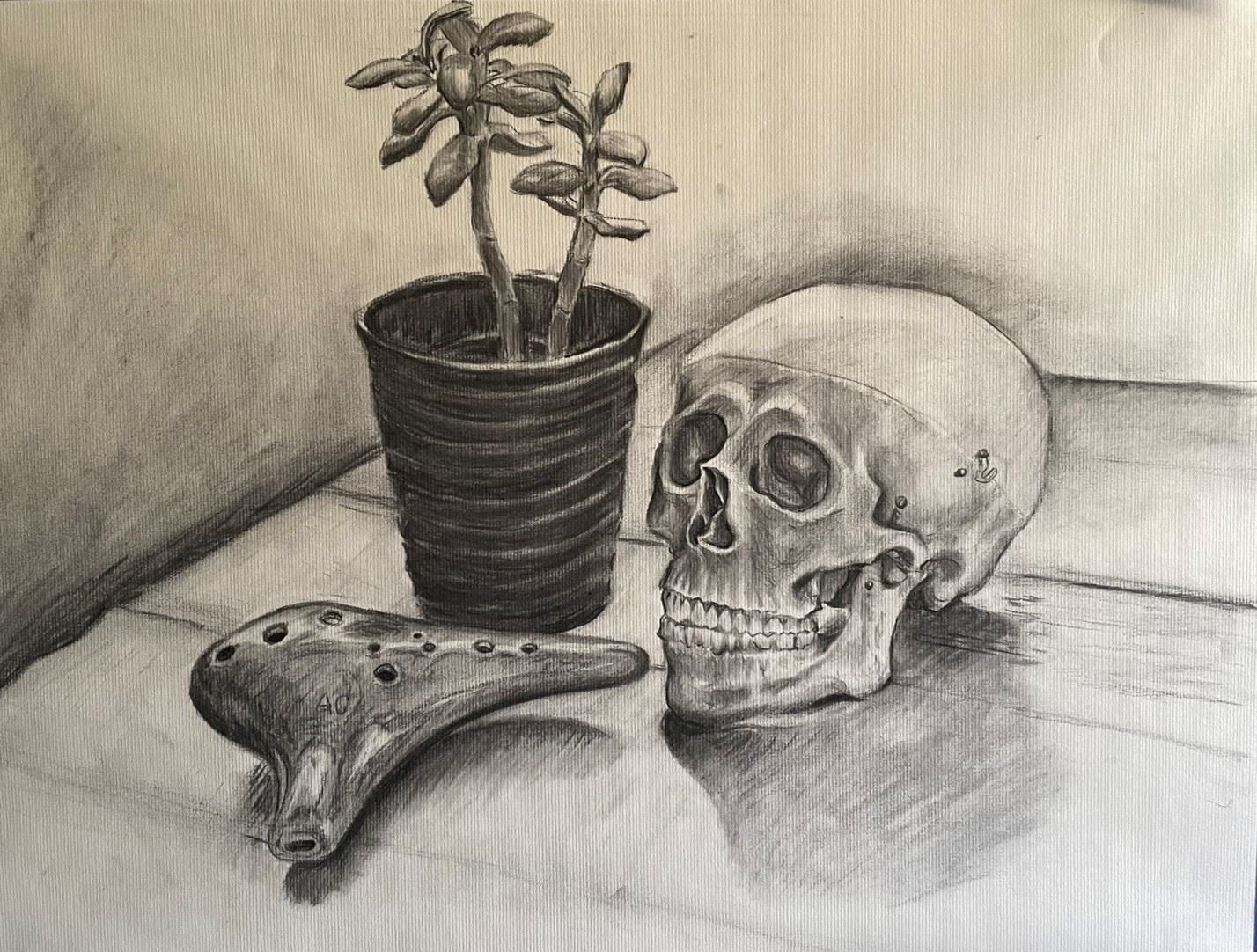 Charcoal Study 2023 - Maribel Moreno